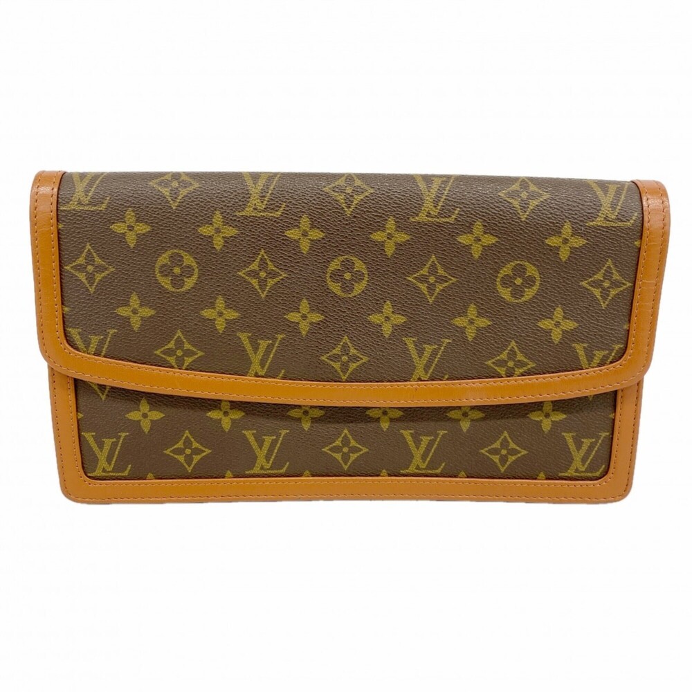 LOUIS VUITTON Brown Monogram Pochette Clutch Bag